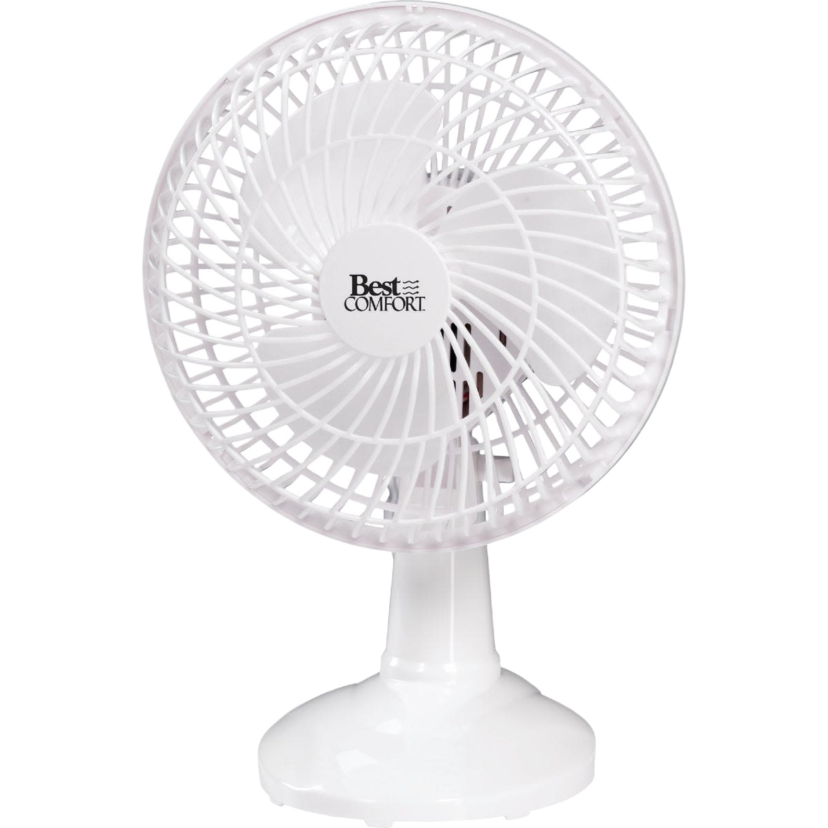 Compact white clip-on fan with two-speed settings for improved air circulation in home improvement and tools use