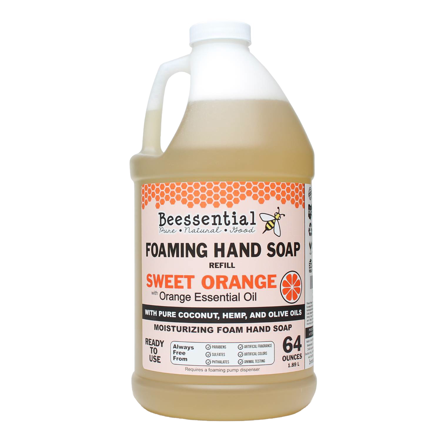64 oz natural foaming hand soap refill with sweet orange scent in Health & Beauty and Under $50 collections