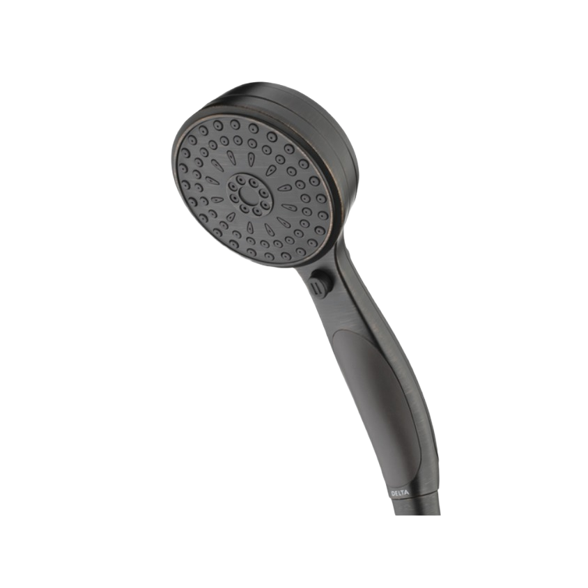 Venetian bronze handheld shower head with multiple spray settings for bathroom and shower home improvement projects