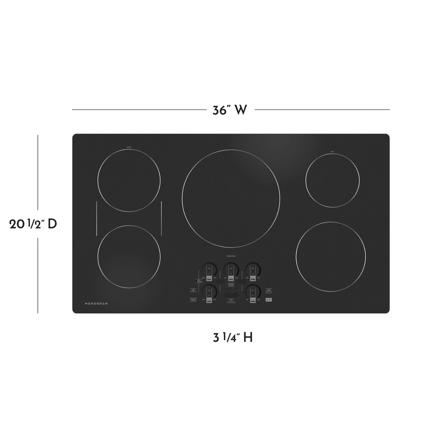 Monogram ENERGY STAR® 36" Induction Cooktop