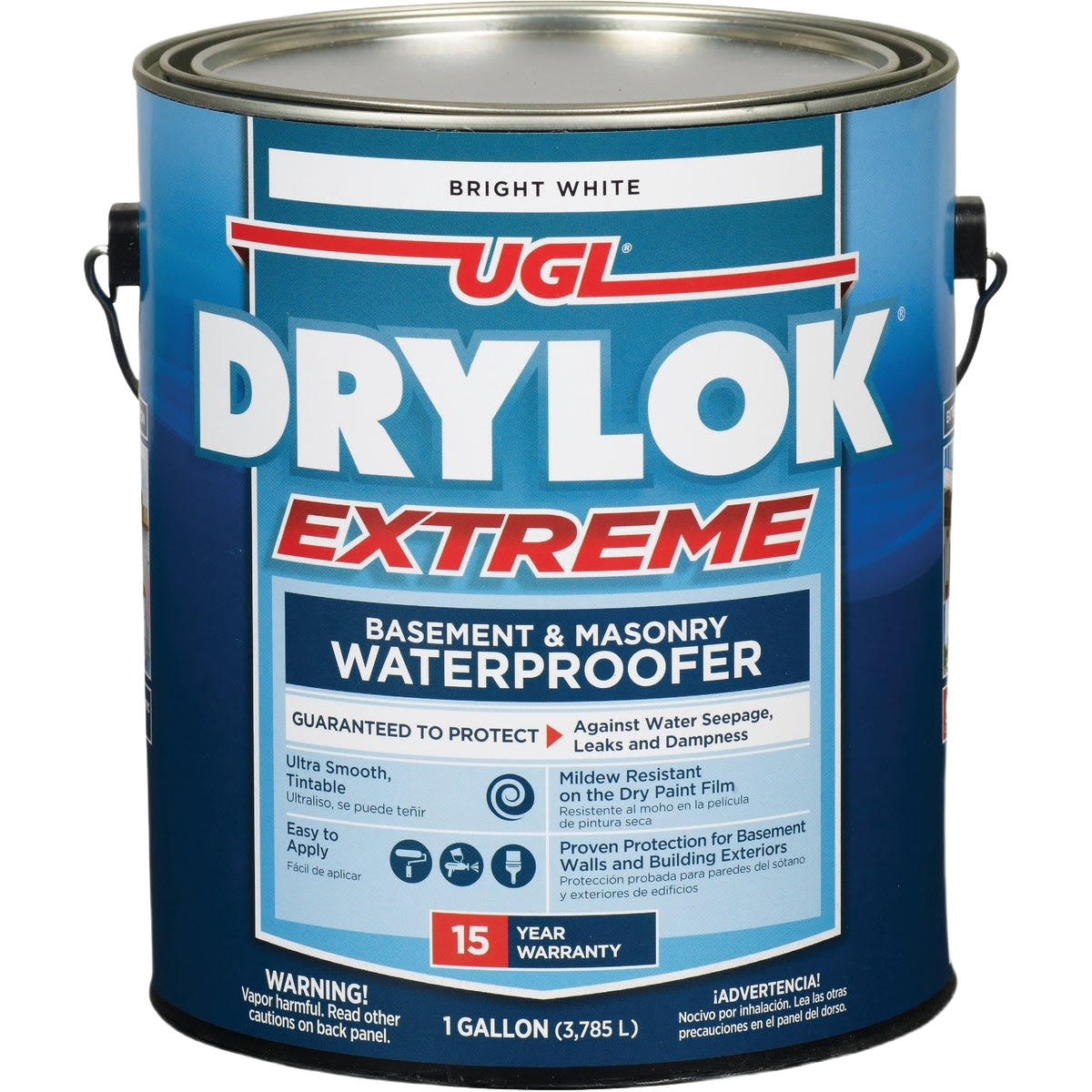 One-gallon container of bright white masonry waterproofer for basement protection in stains and sealers collection