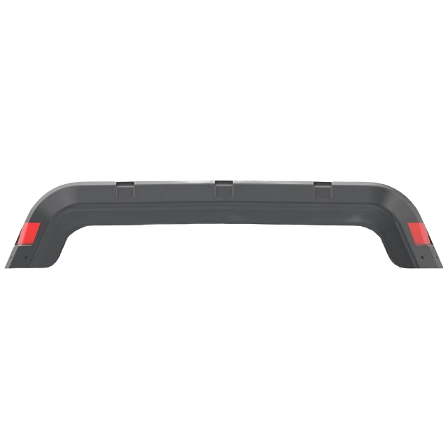 Black durable rear fender designed for John Deere Gator with protective red accents for automotive and outdoor equipment use