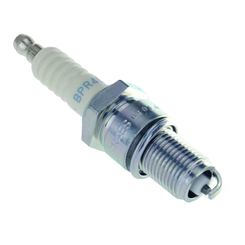 Genuine Honda spark plug with white ceramic insulator and metal threaded base for engine parts and lubricants collection under $50