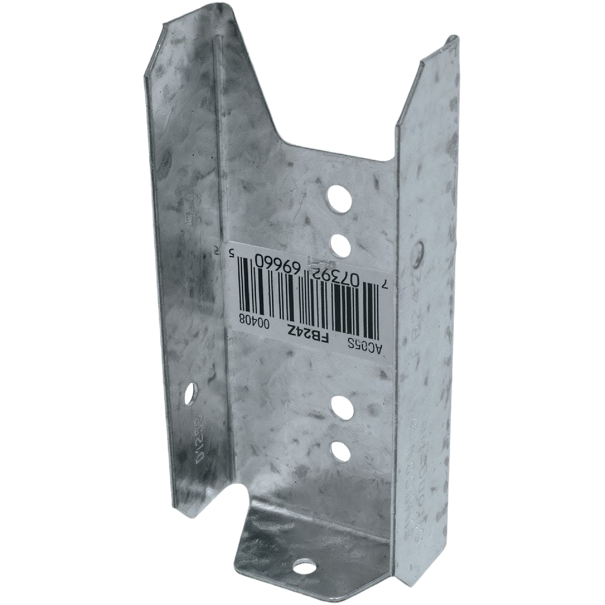 Galvanized steel fence bracket with multiple holes for securing posts in Lumber & Building Materials collection under $50