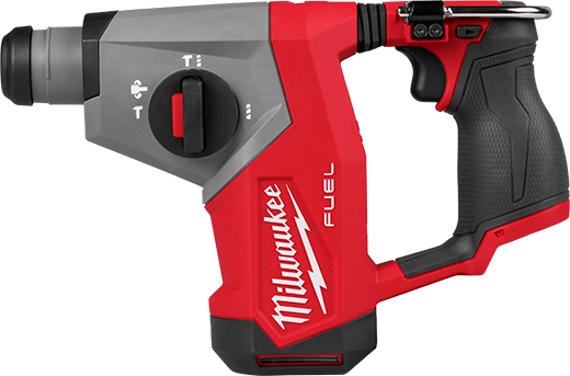 Compact cordless rotary hammer with ergonomic grip and multiple mode selector for tools and home improvement projects
