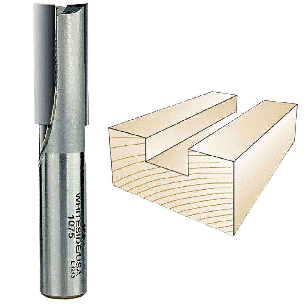 Whiteside straight router bit for precise woodworking grooves and dados in tool accessories and power tool collections under $50