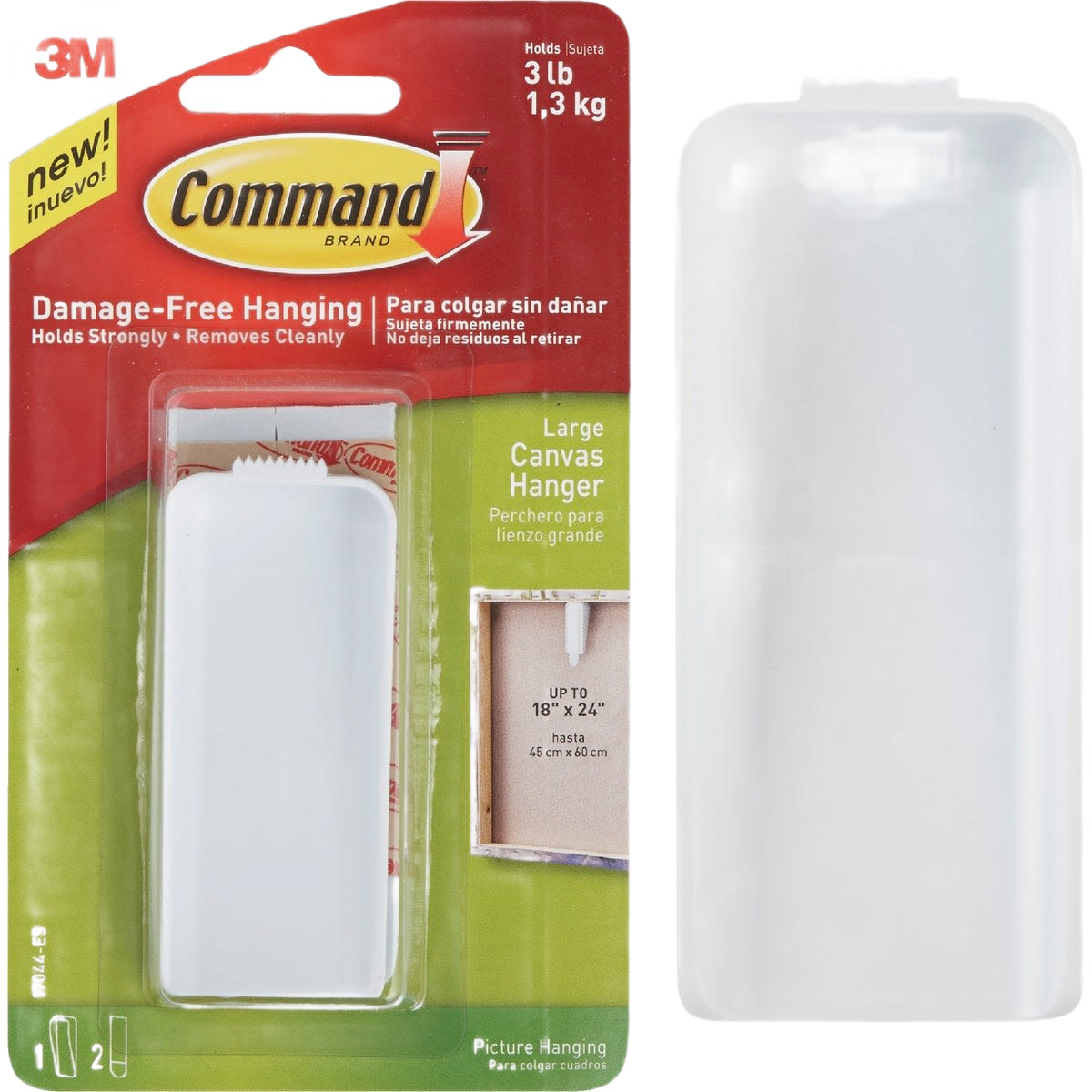 3M Command Large Canvas Hanger for damage-free picture hanging in home improvement and hardware projects under $50