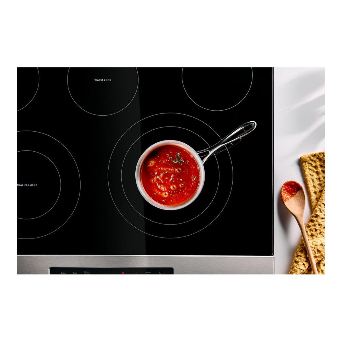 30-inch Electric Smart Range with Air Cooking Technology