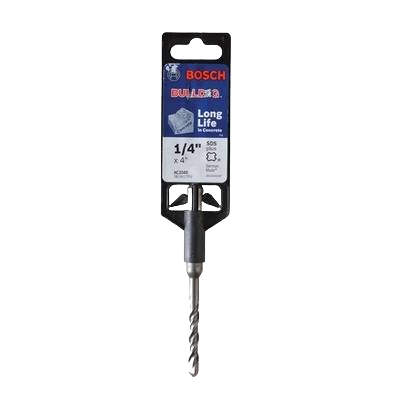 Bosch 1/4 inch SDS-plus rotary hammer bit for concrete drilling, part of power tool accessories under $50
