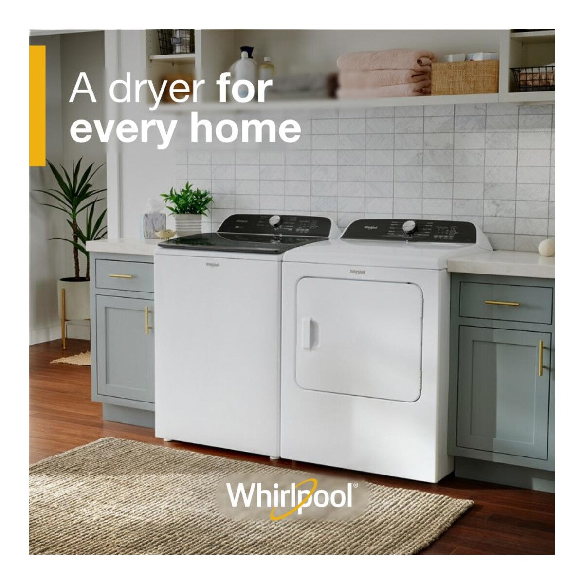 7.0 Cu. Ft. Whirlpool® Top Load Gas Dryer with Moisture Sensor