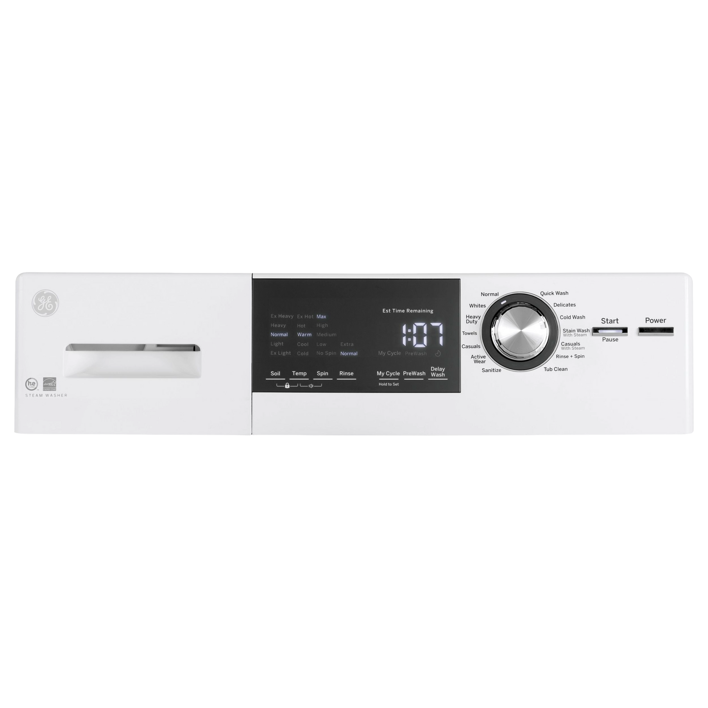 GE® ENERGY STAR® 24" 2.4 Cu. Ft.  Front Load Washer with Steam
