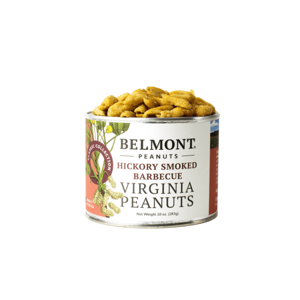 Can of Belmont hickory smoked barbecue Virginia peanuts for food and beverage snacks under $50 collection