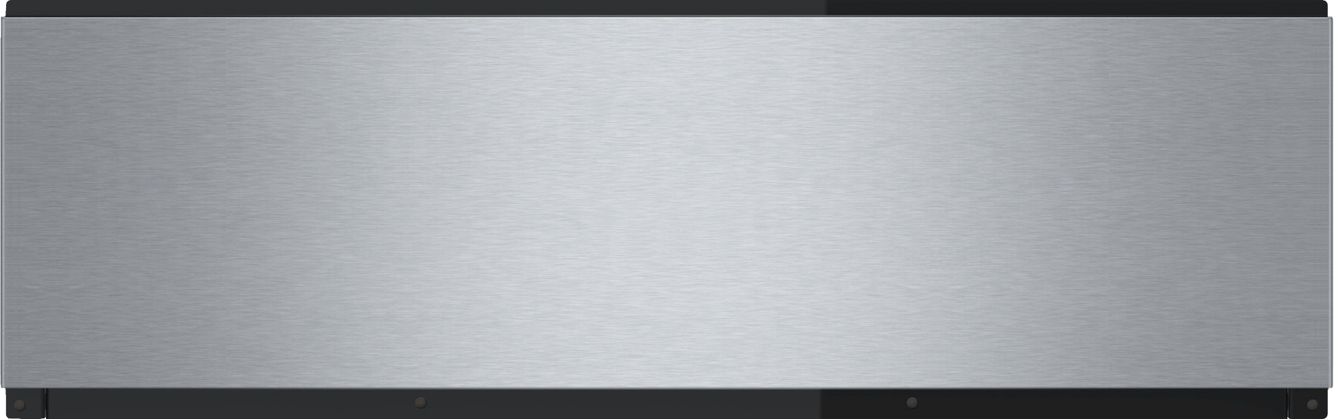 Stainless steel warming drawer with concealed heating and ball-bearing telescopic rails from Bosch Kitchen Appliances collection