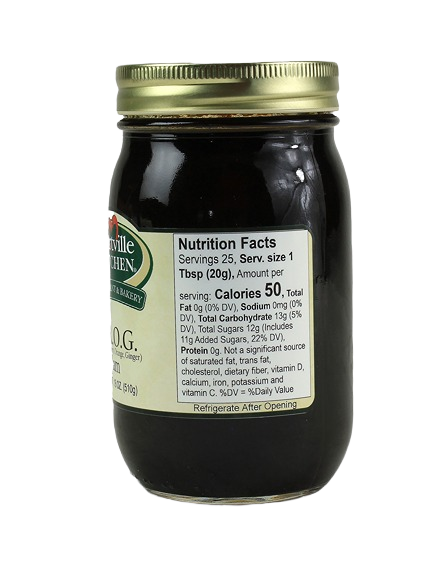 18 oz jar of fruit jam with figs, raspberries, orange, and ginger in Jams & Jellies Food & Beverage collection