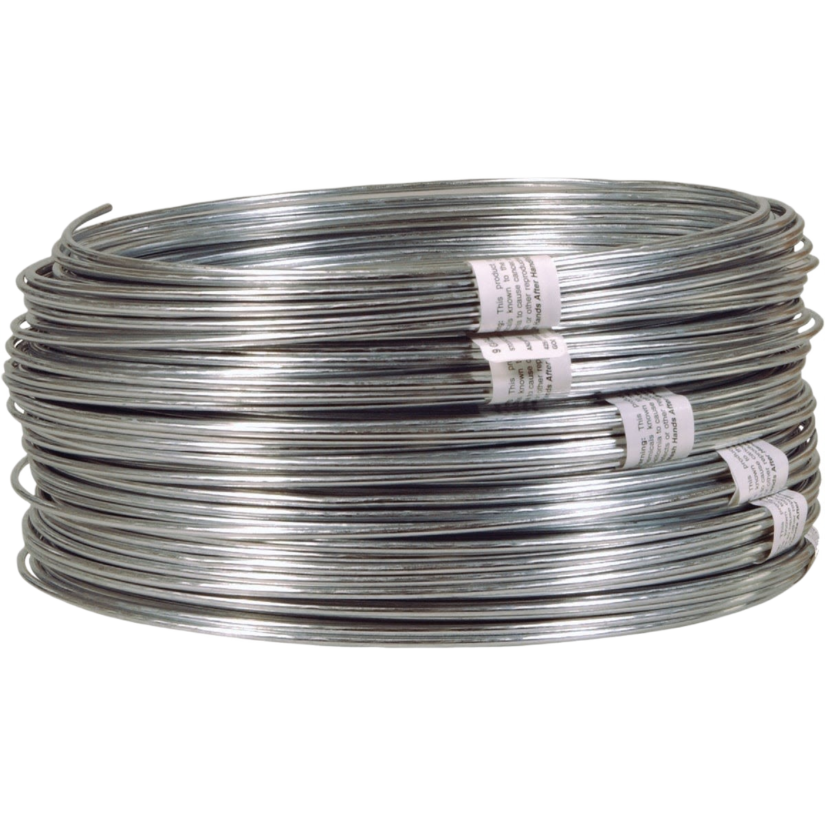 Coiled galvanized steel wire for outdoor and home improvement projects in hardware and fasteners collections