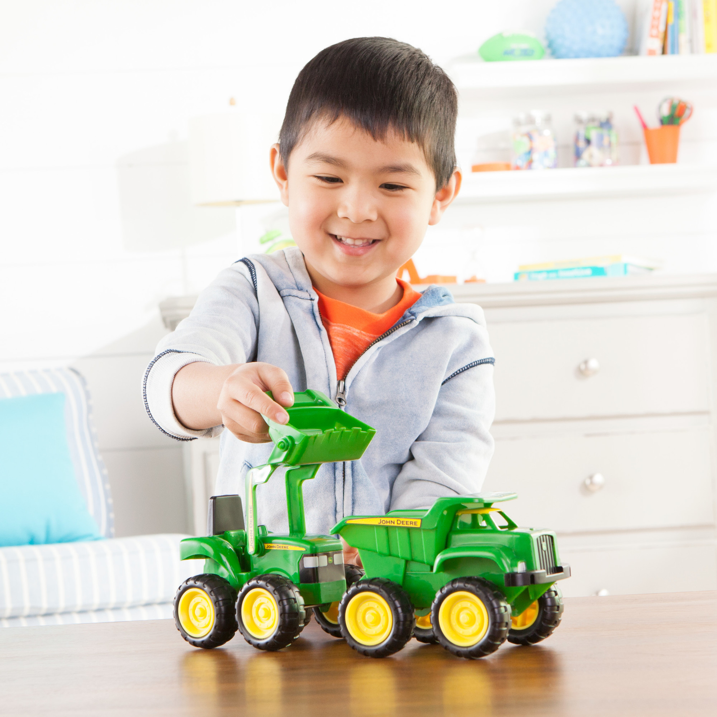 Tomy John Deere Sandbox Vehicles 2 Pack