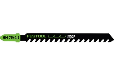 Festool specialty jigsaw blade with long-life teeth for wood cutting in woodworking and power tool accessories collection under $100