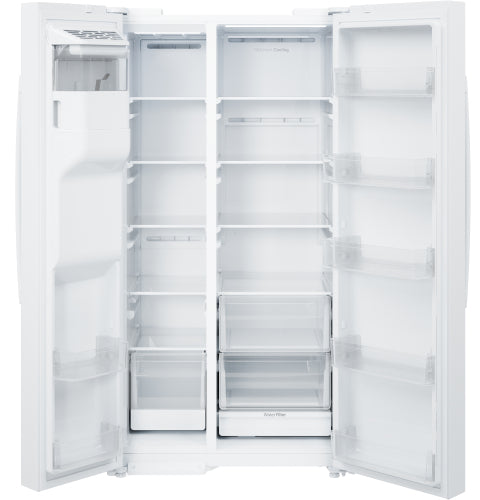 GE® 27.9 Cu. Ft. Side-By-Side Refrigerator with Extra Tall Dispenser and In-Door Icemaker