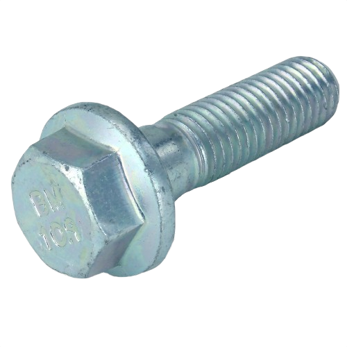 Hex head metal screw with partially threaded shaft for equipment assembly in tools and home improvement tasks