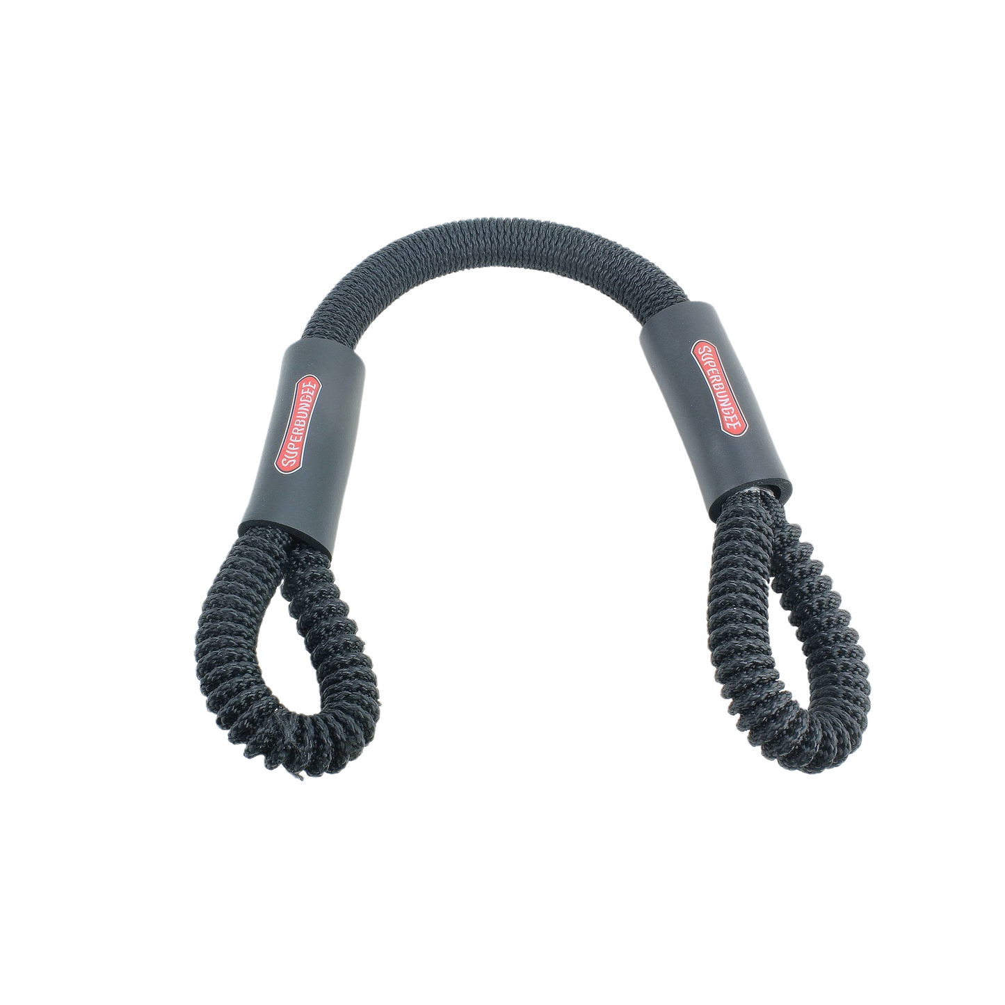 Red marine-grade stretch cord with looped ends for securing and organizing gear in tools and home improvement tasks
