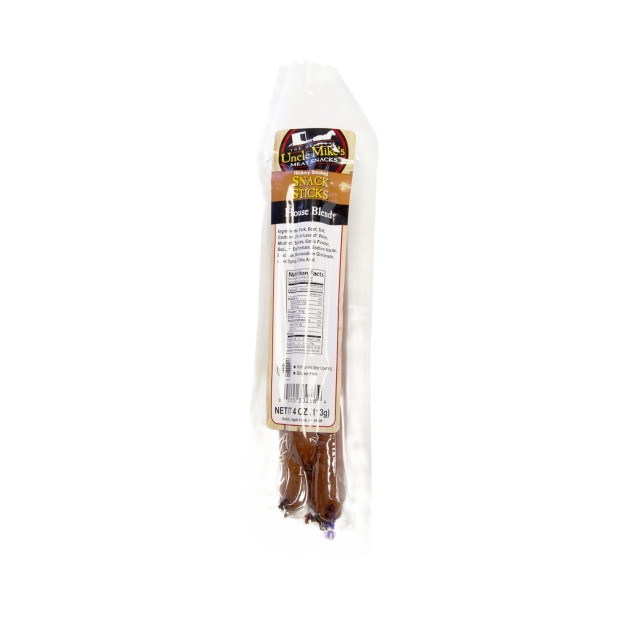 Packaged Uncle Mike's House Blend Snack Stick, 4 oz. for Chips & Snacks and Food & Beverage collections under $50