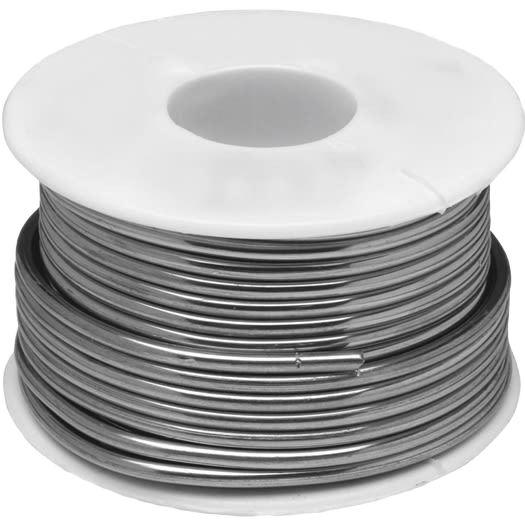 Spool of lead-free solder wire with 95% tin and 5% antimony for plumbing and home improvement tools collections