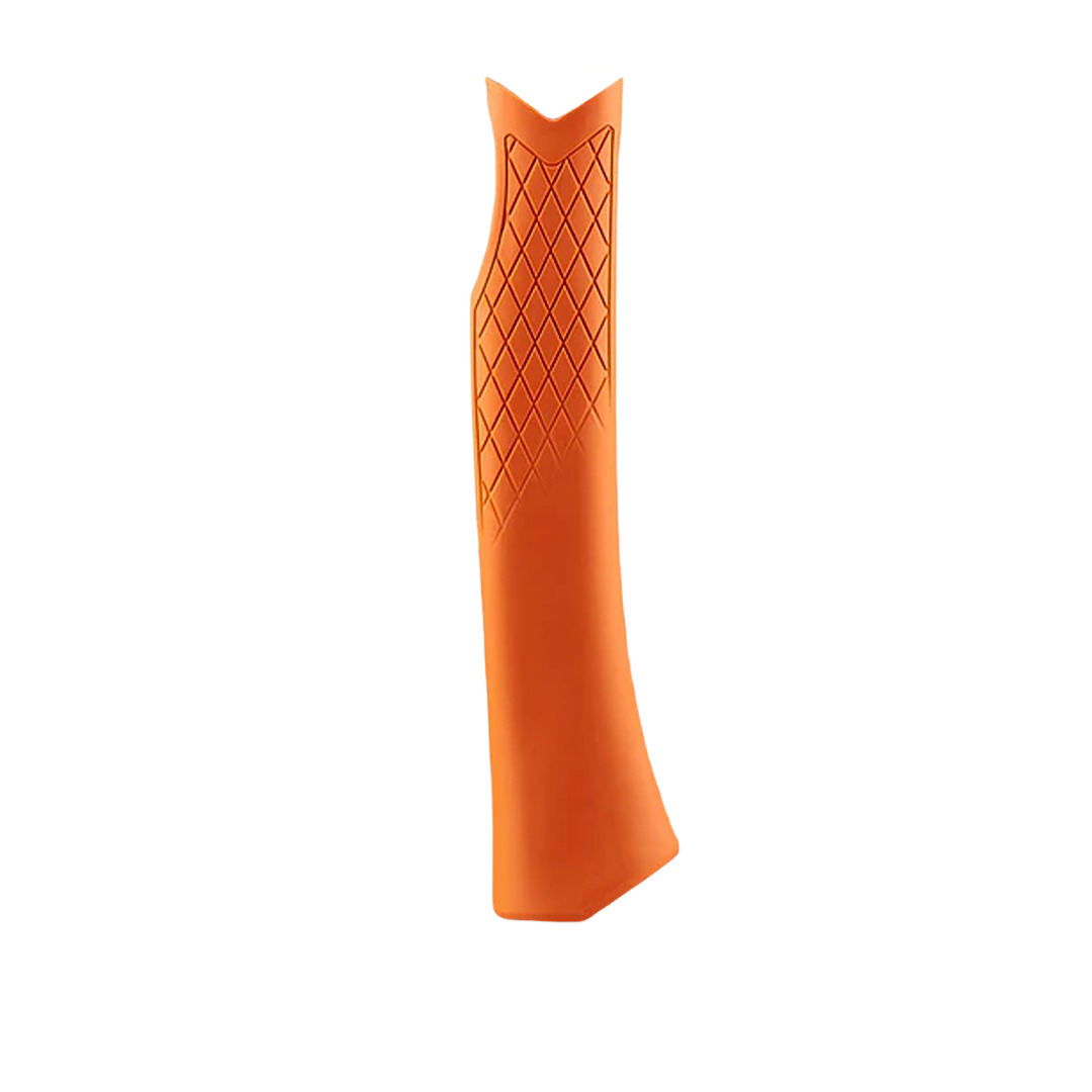 Orange textured replacement grip designed for enhanced comfort and control in tools and home improvement tasks
