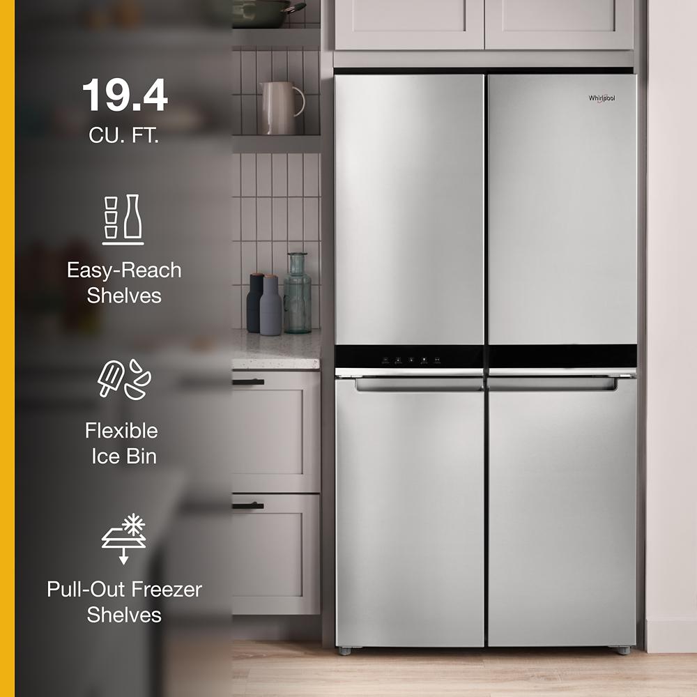 36-inch Wide Counter Depth 4 Door Refrigerator - 19.4 cu. ft.