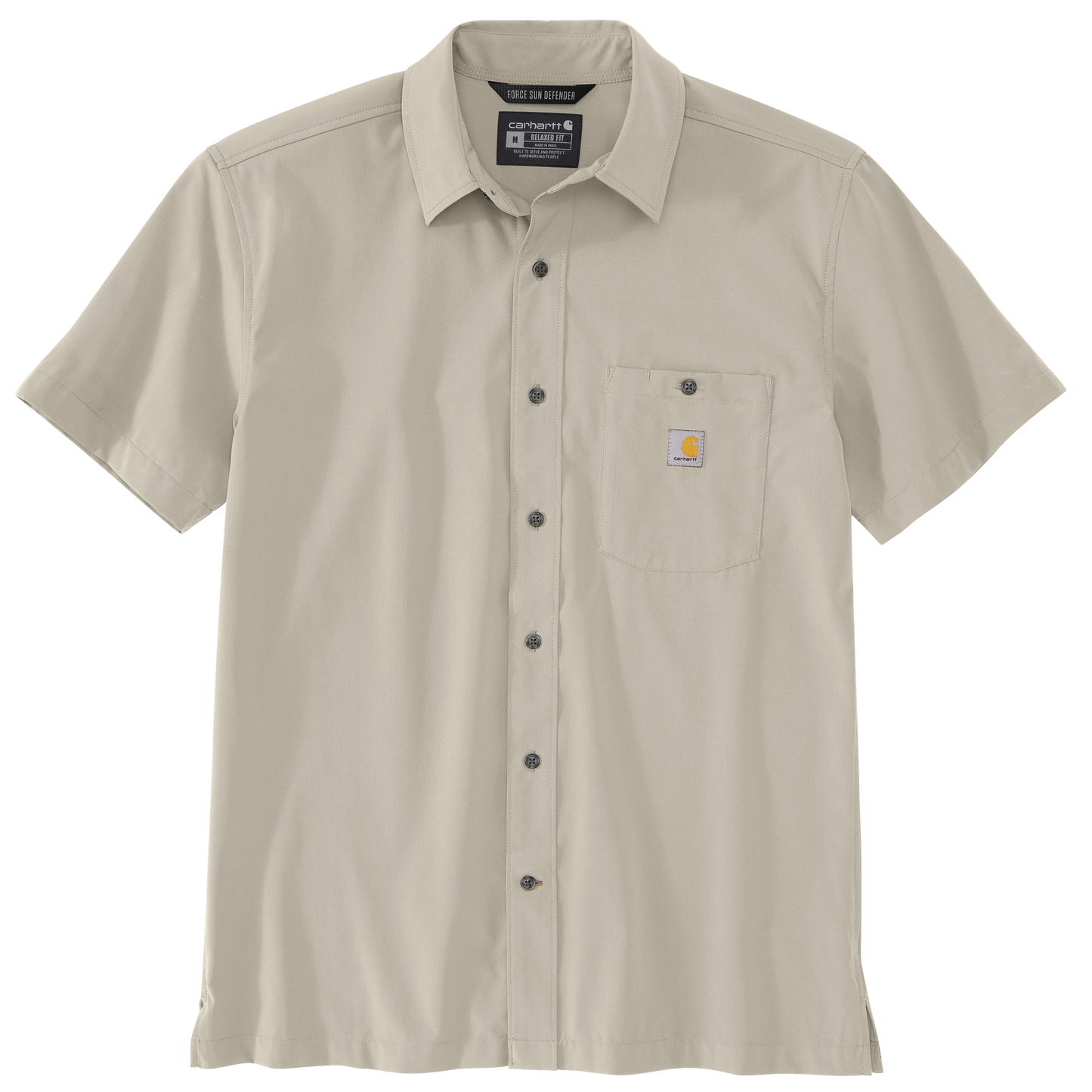 Carhartt Men's Force Sun Defender Woven Relaxed Short-Sleeve Shirt