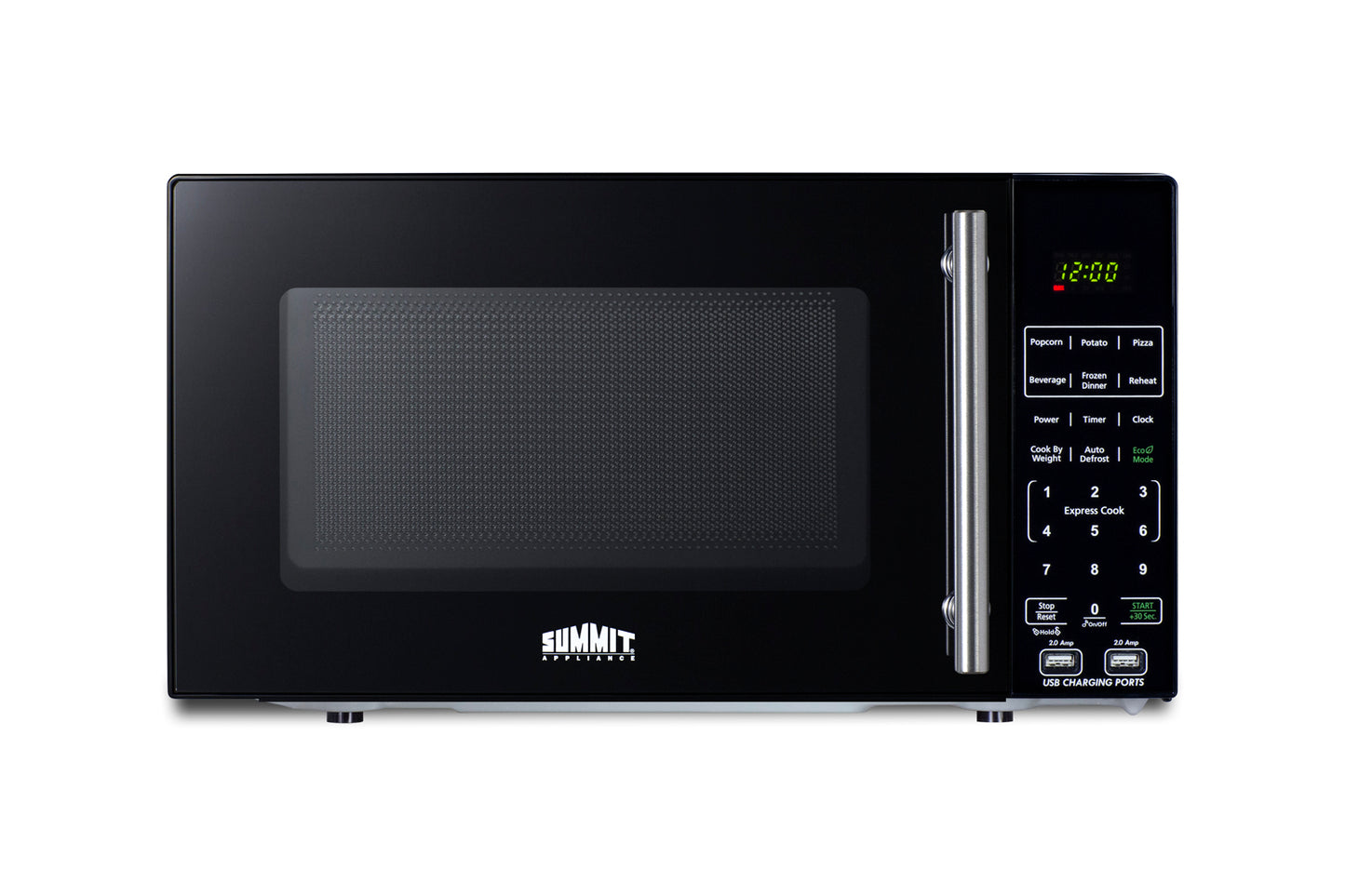 Compact Microwave with USB Ports and Allocator