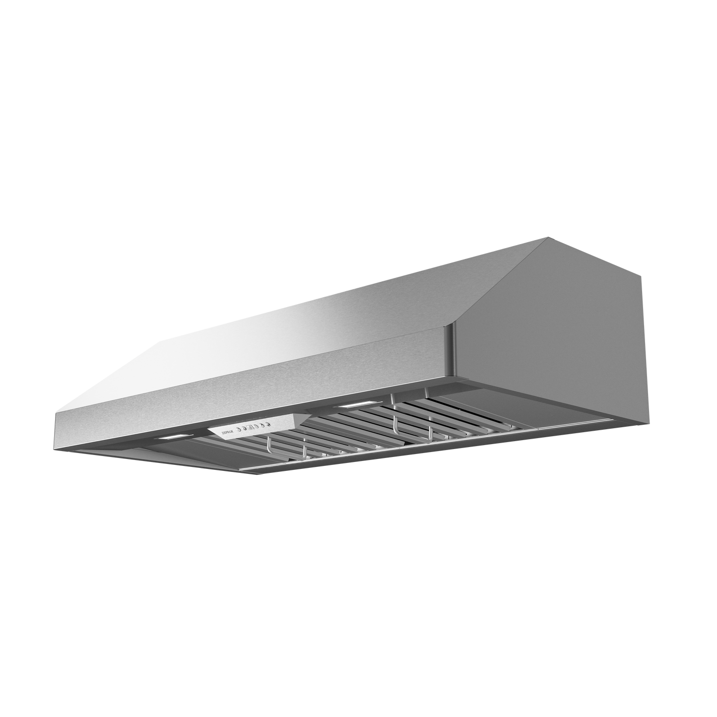 stainless steel under cabinet range hood with LED lighting for kitchen ventilation in home improvement tools collection