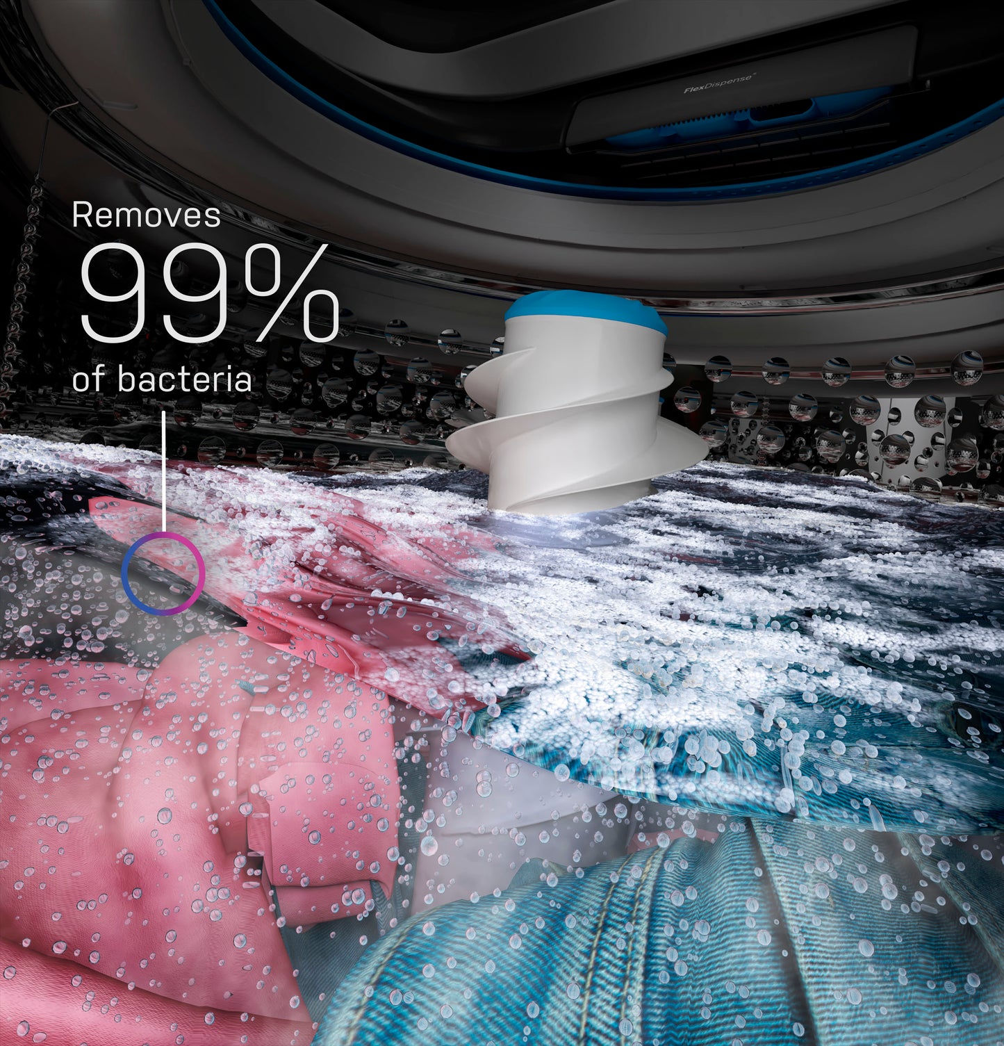 GE Profile™ ENERGY STAR® 5.3  cu. ft. Capacity Washer with Smarter Wash Technology and FlexDispense™