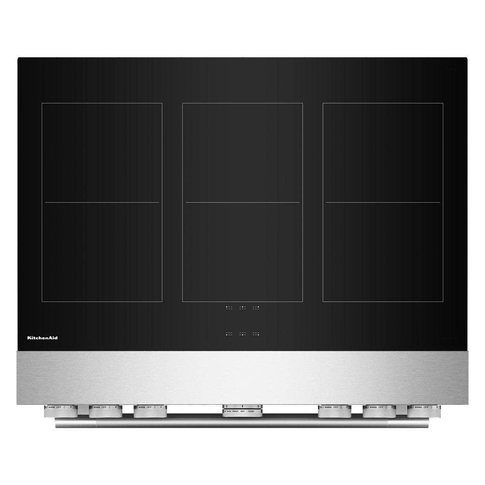 36-Inch 6-Element Induction Freestanding Commercial-Style Range with Air Fry