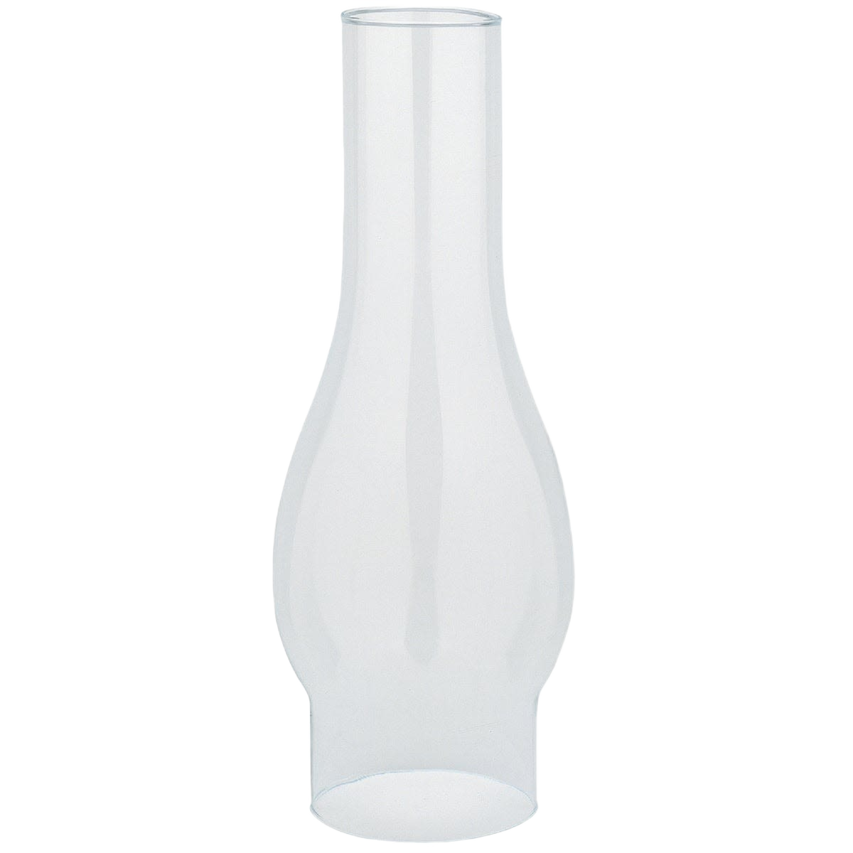 Clear glass lamp chimney with a tapered design for lighting and home decor applications under $50 collection