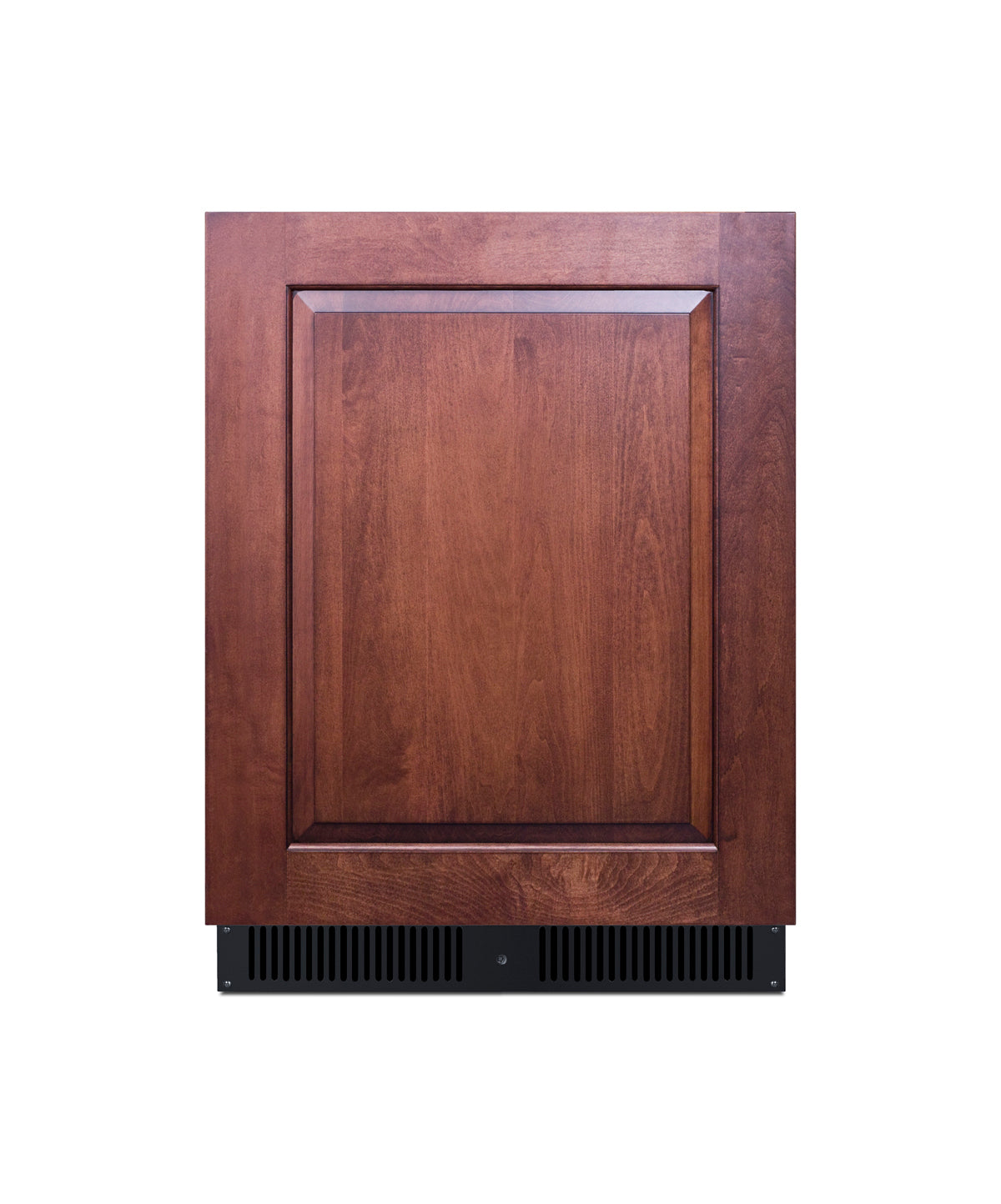 Built-in under-counter all-freezer with custom wood panel front, part of Freezers & Ice Makers collection