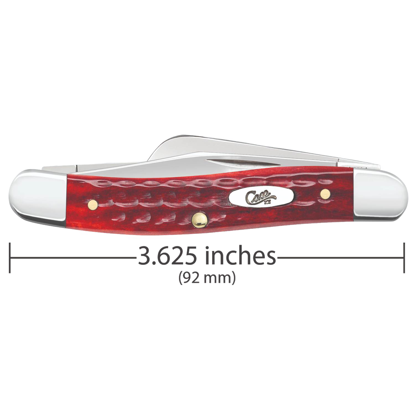 Medium-sized folding pocket knife with Old Red Bone textured handle, part of woodworking and cutting tools collection