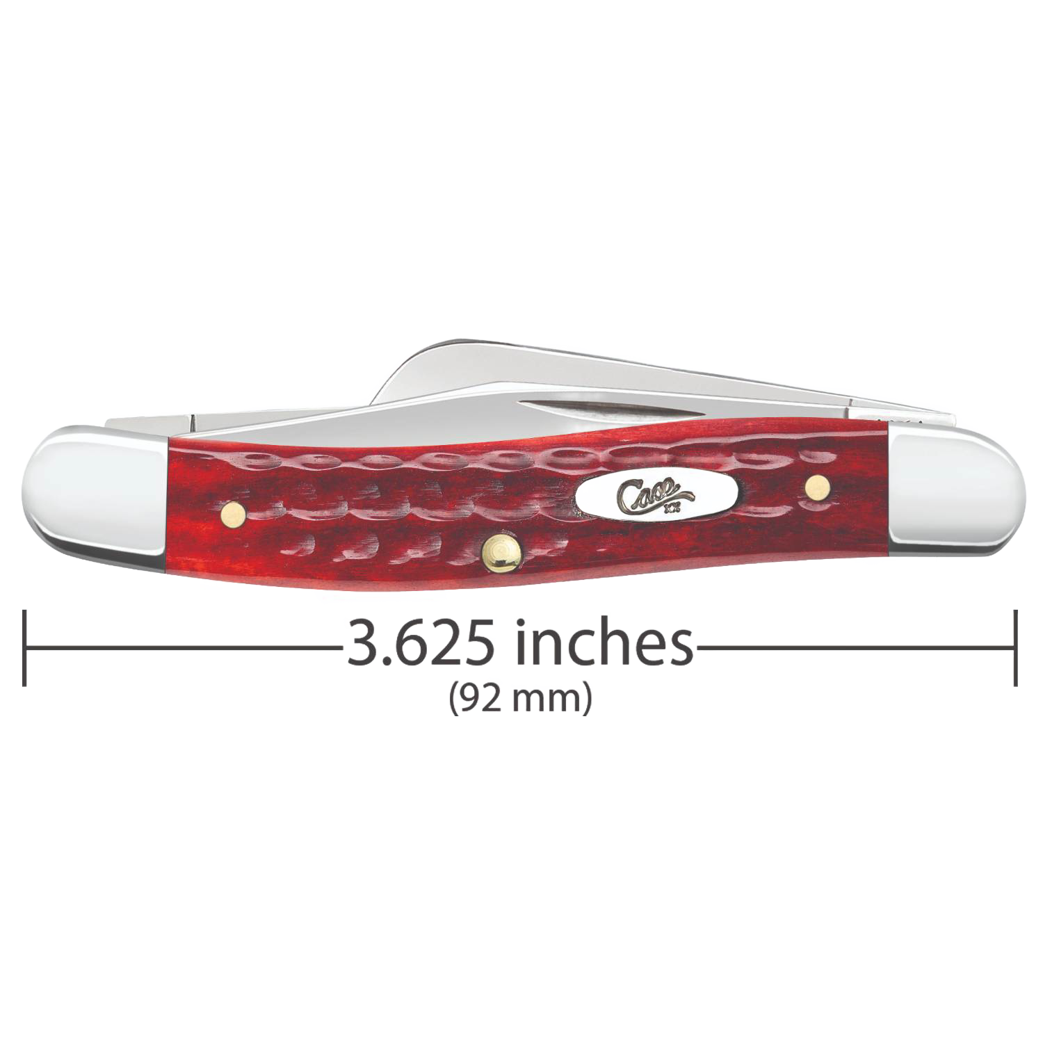 Medium-sized folding pocket knife with Old Red Bone textured handle, part of woodworking and cutting tools collection