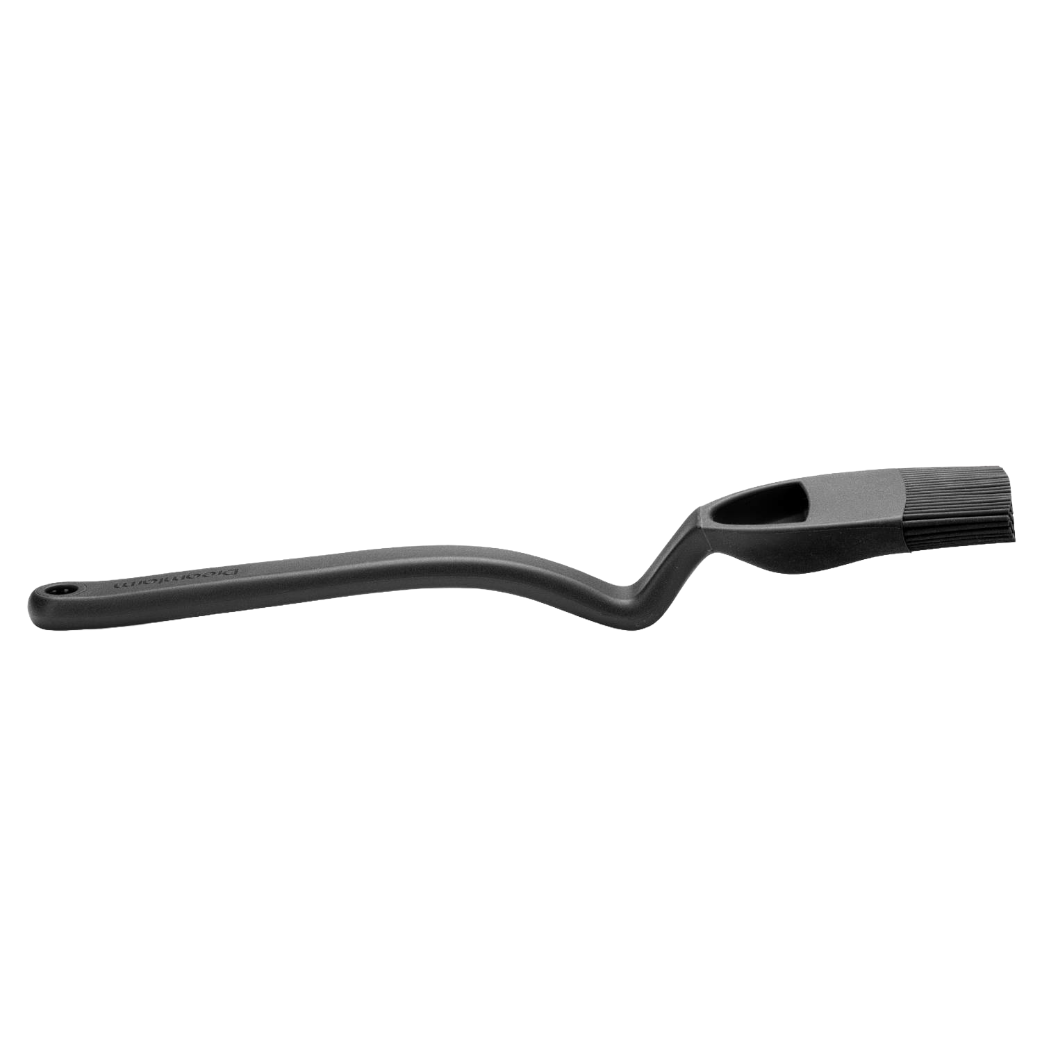 Black kitchen basting brush with flexible angled handle for cooking utensils and kitchenware collections under $50