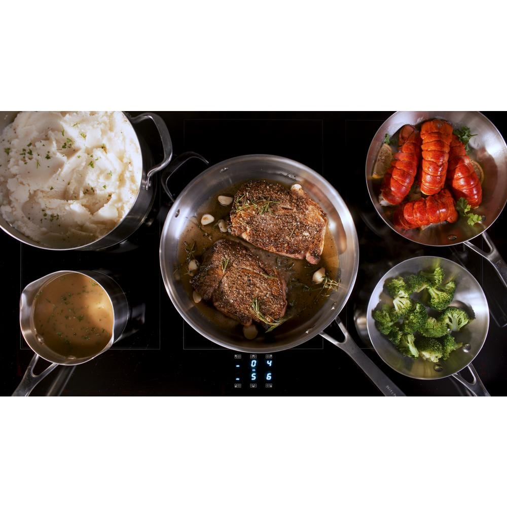36-Inch 6-Element Induction Freestanding Commercial-Style Range with Air Fry