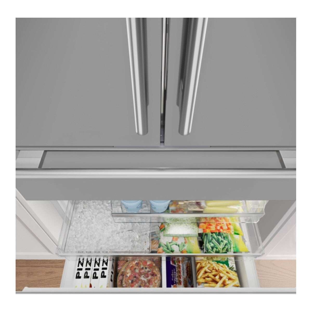 Freedom®, Freestanding French Door Bottom Mount Refrigerator,  Masterpiece®, Stainless Steel