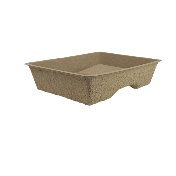 Eco-friendly paper pulp painting tray base with water-resistant finish for home improvement and paint supplies.