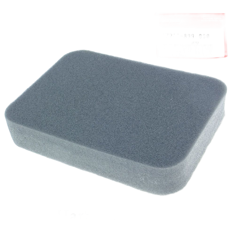 Gray foam air filter element for engine intake maintenance in Honda parts under $50 and home improvement tools collections