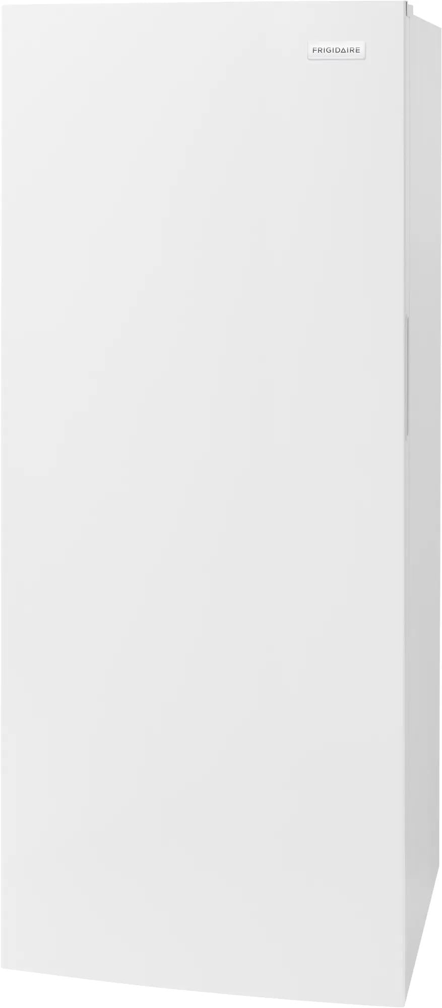 Tall white upright freezer with a streamlined front and subtle handle, ideal for Freezers & Ice Makers, Kitchen & Kitchenware, and Appliances collections.