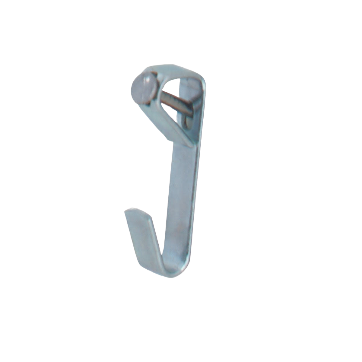 Single steel picture hanger with nail, designed for drywall and plaster walls in home improvement collections