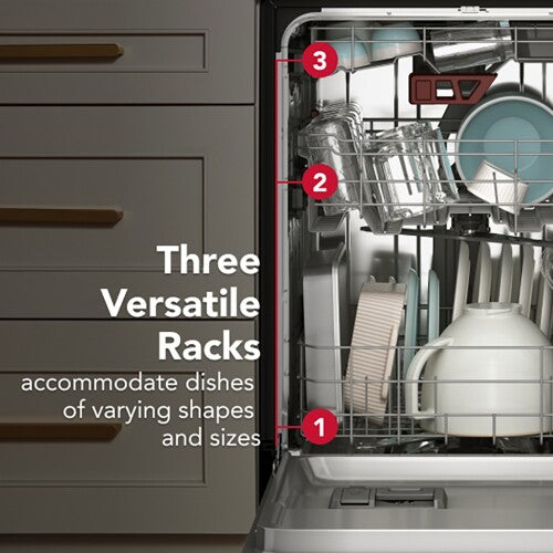 KitchenAid® Third Level Jet Rack Dishwasher with 40+ Total Wash Jets 41 dBA