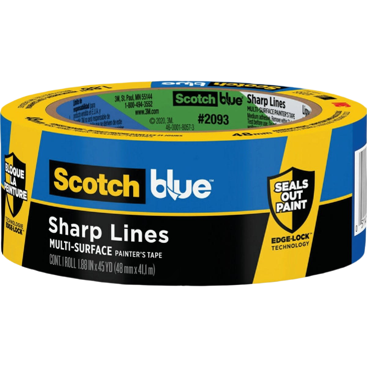 Roll of blue multi-surface painter’s tape with Edge-Lock technology for sharp paint lines in home improvement projects under $50