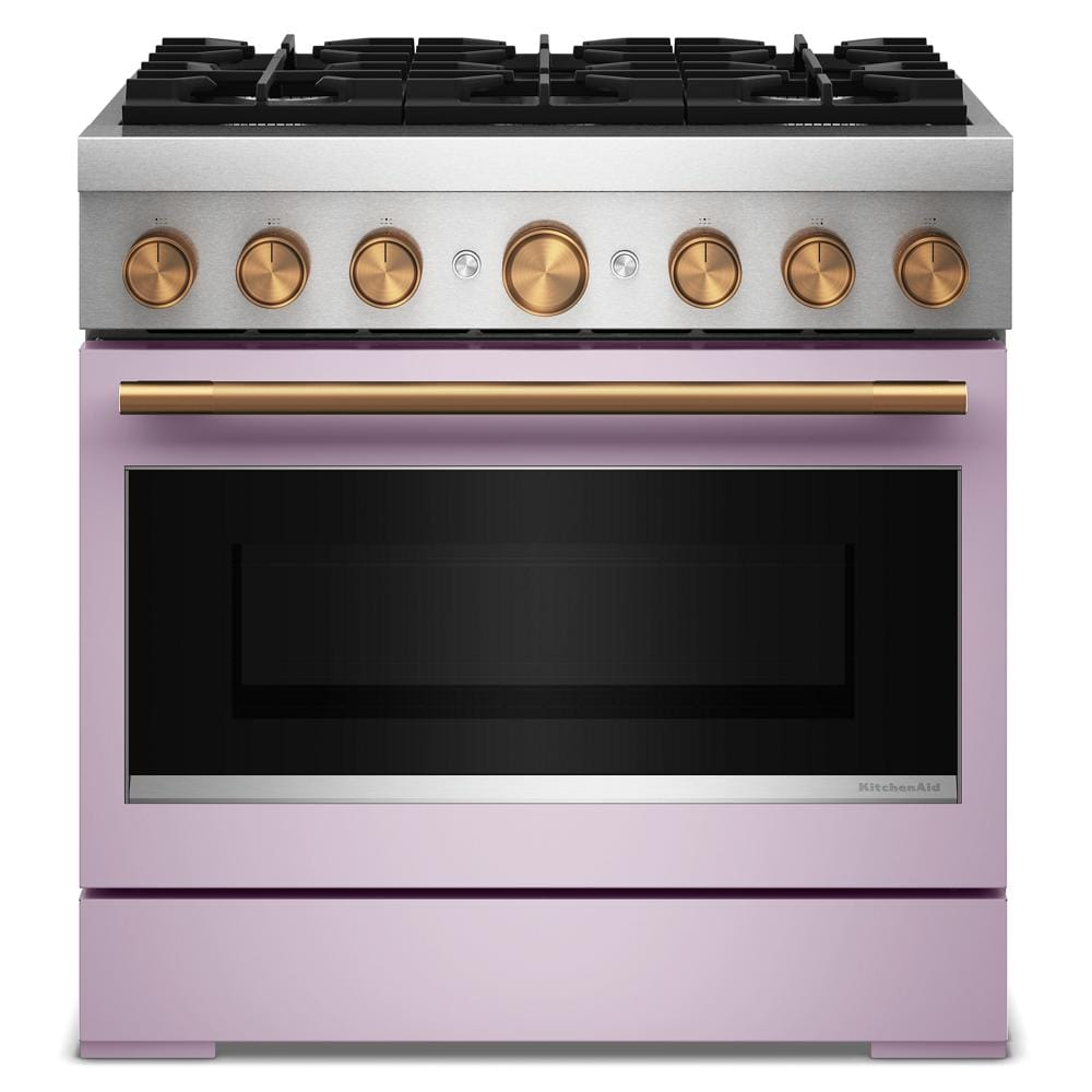 36-Inch 6 Burner Commercial-Style Dual Fuel Range with No Preheat Air Fry Mode