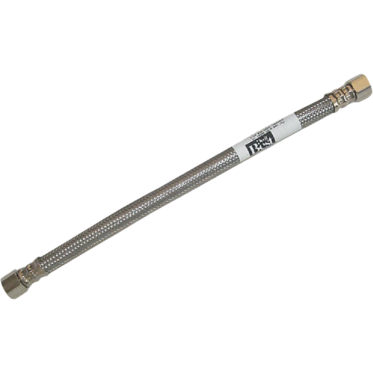 Stainless steel faucet connector with brass fittings for plumbing repair and faucet parts under $50 collection