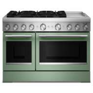 48-Inch 6 Burner Commercial-Style Dual Fuel Range with Griddle