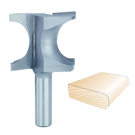 Whiteside bull nose router bit with a rounded edge profile for woodworking in power tool accessories and drill bits collections